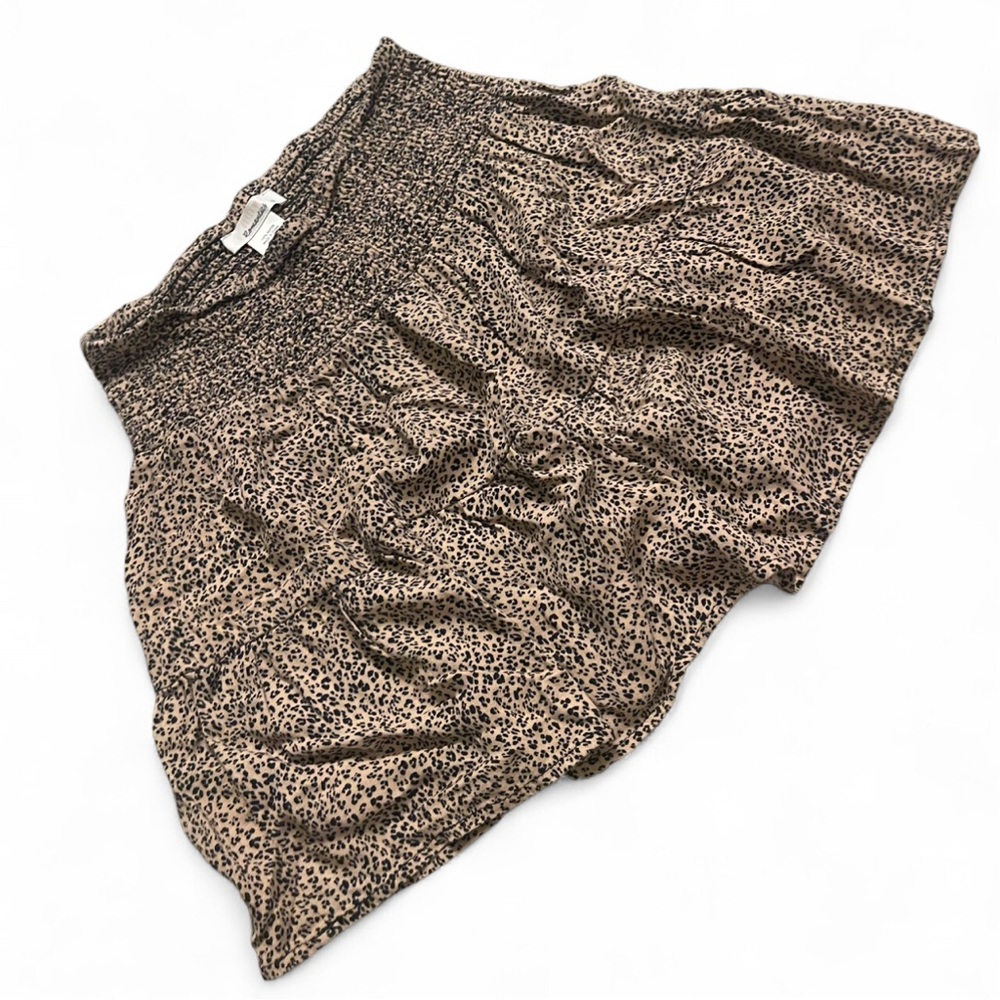 Urban Outfitters Brown Leopard Mini Skirt